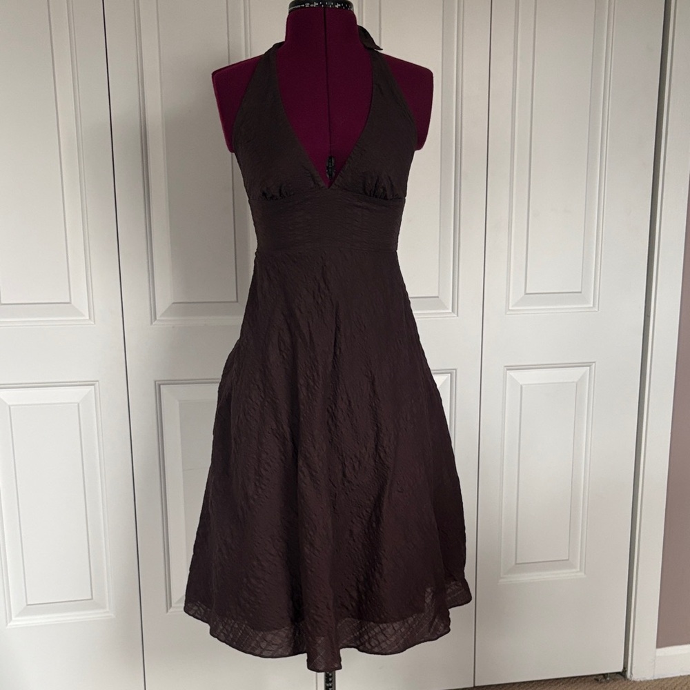 Brown vintage j crew dress